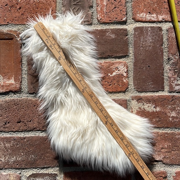 Nordstrom rack  Neutral White Faux Fur Stocking. - Picture 7 of 7